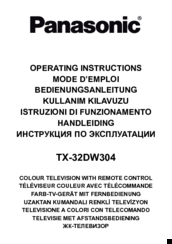 Panasonic TX-32DW304 Operating Instructions Manual