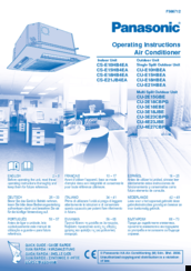 Panasonic CS-E21JB4EA Operating Instructions Manual