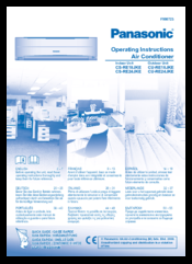 Panasonic CU-RE24JKE Operating Instructions Manual
