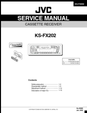 JVC KS-FX202 Service Manual