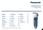 Panasonic ES8103 Operating Instructions Manual