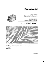 Panasonic NV-GS6GC Operating Instructions Manual