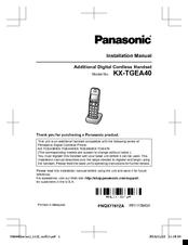 Panasonic KX-TGEA40 Manuals | ManualsLib
