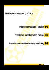 PENTAGRAM P 2700 Installation And Operation Manual