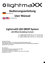 LightmaXX LIG0010721-000 LED DROP III RGB 3x6m User Manual