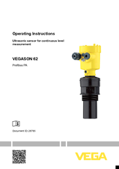 Profibus VEGASON 62 Operating Instructions Manual
