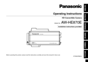 Panasonic AW-HE870E Operation Instructions Manual