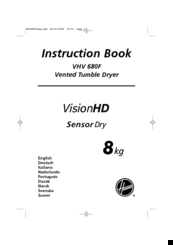 Hoover VHV 680F Instruction Book