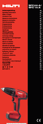 Hilti SFC 22-A Operating Instructions Manual