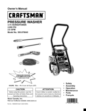 Craftsman 580.676640 Owner's Manual