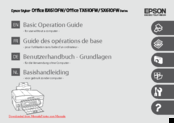 Epson STYLUS OFFICE SX610FW Series Basic Operation Manual