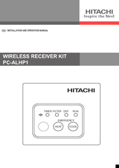 Hitachi PC-ALHP1 Installation And Operation Manual