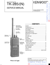 Kenwood TK-285N Service Manual