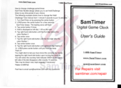 SamTimer SamTimer User Manual