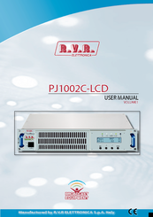 R.V.R. Electronica PJ1002C-LCD User Manual