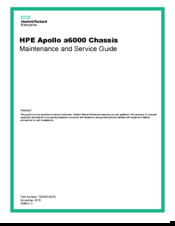 HP Apollo a6000 Chassis Maintenance And Service Manual