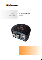 Johansson Colosseum 8500D User Manual
