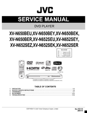 JVC XV-N652SEU Service Manual