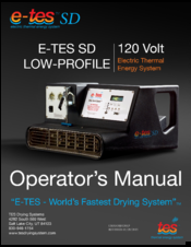TES E-TES SD Operator's Manual