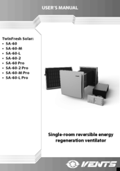 Ventis twinfresh solar SA-60-L Pro User Manual