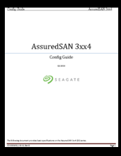 Seagate AssuredSAN 3xx4 Configuration Manual