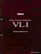Yamaha VL-1 Owner's Manual
