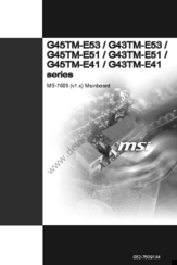 MSI G43TM-E51 Series Owner's Manual