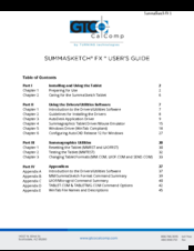 GTCO CalComp SummaSketch FX User Manual