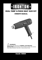 Ironton 46694 Owner's Manual