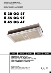 Airwell K 30 OG 2T Installation And Maintenance Manual