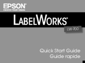 Epson LW-700 Quick Start Manual
