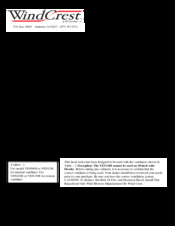 Wind Crest WPX Series Installation Instructions Manual