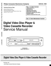 Philips MDV530VR/17 Service Manual