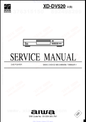 Aiwa XD-DV520 Service Manual