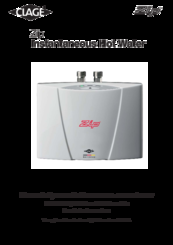 clage MCX 27600 Installation Instructions Manual