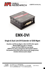 Hall Research Technologies EMX-DVI User Manaul