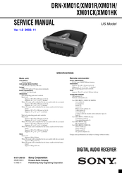 Sony DRN-XM01HK - Xm Home Accessory Service Manual