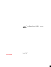 Oracle InfiniBand Switch IS2-46 Service Manual