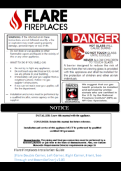 Flare Fireplaces 50/50H Installation Manual