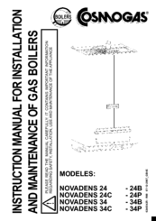 COSMOGAS NOVADENS 34P Instruction Manual