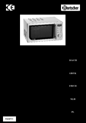 Bartscher 610.835 Instruction Manual