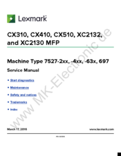 Lexmark XC2130 Service Manual
