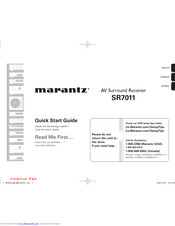 Marantz SR7011 Quick Start Manual