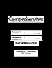 Comprehensive CSW-HDMI210 Instruction Manual