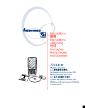 Intermec 730 Color Instructions Manual