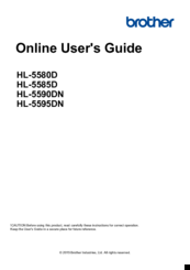 Brother HL-5590D User Manual