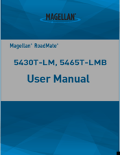 Magellan RoadMate 5465T-LMB User Manual