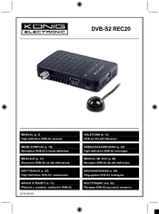 Konig DVB-S2 REC20 Manual
