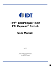 IDT 89HPES64H16G2 User Manual
