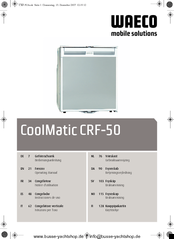 Waeco CoolMatic CRF-50 Operating Manual